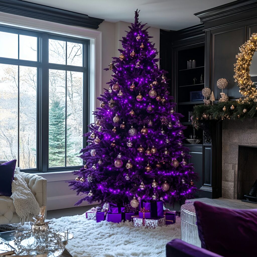 10. Royal Purple Elegance with Luxurious Purple LED Accents