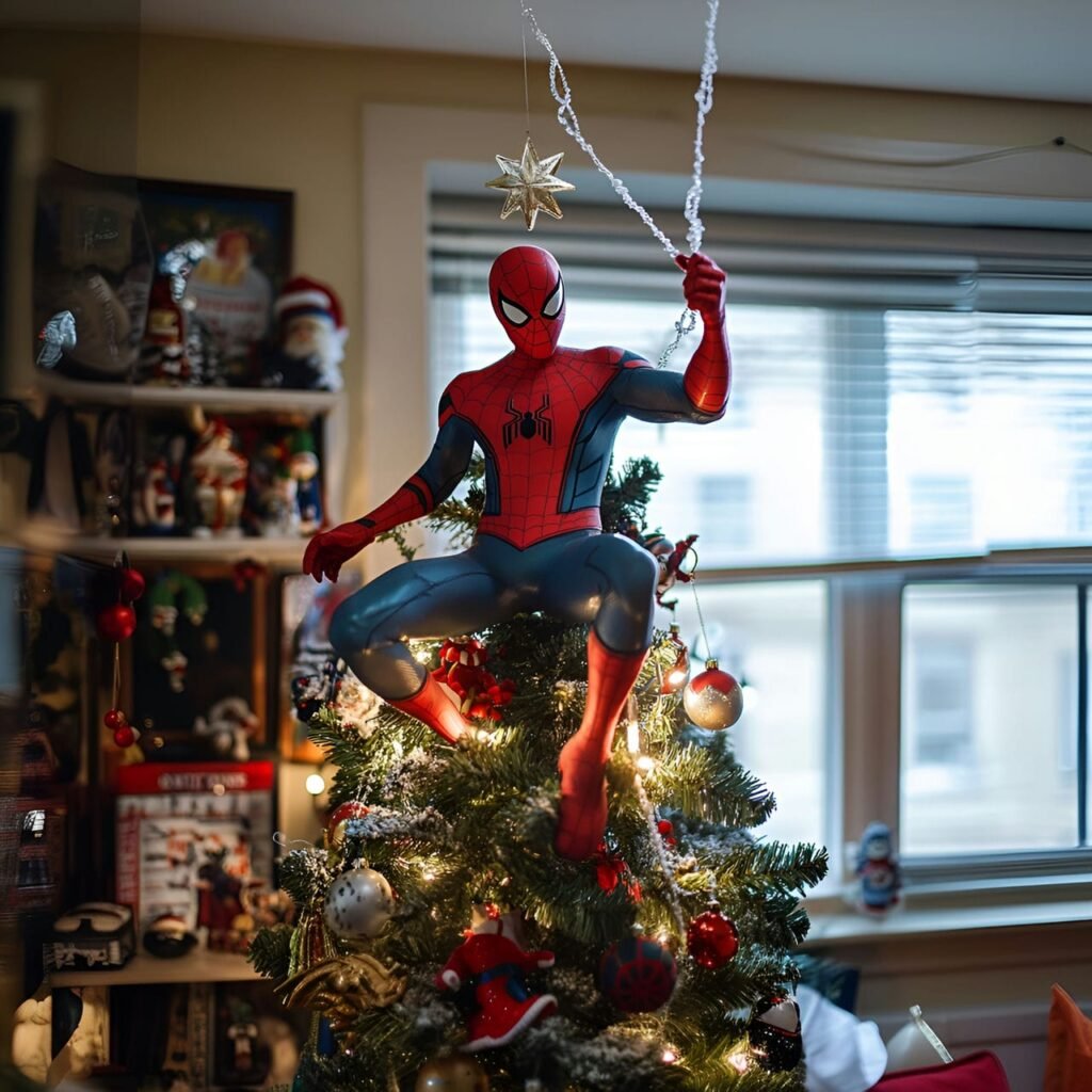 04. Marvel Superheroes Christmas Tree: Assemble a Heroic Holiday Display