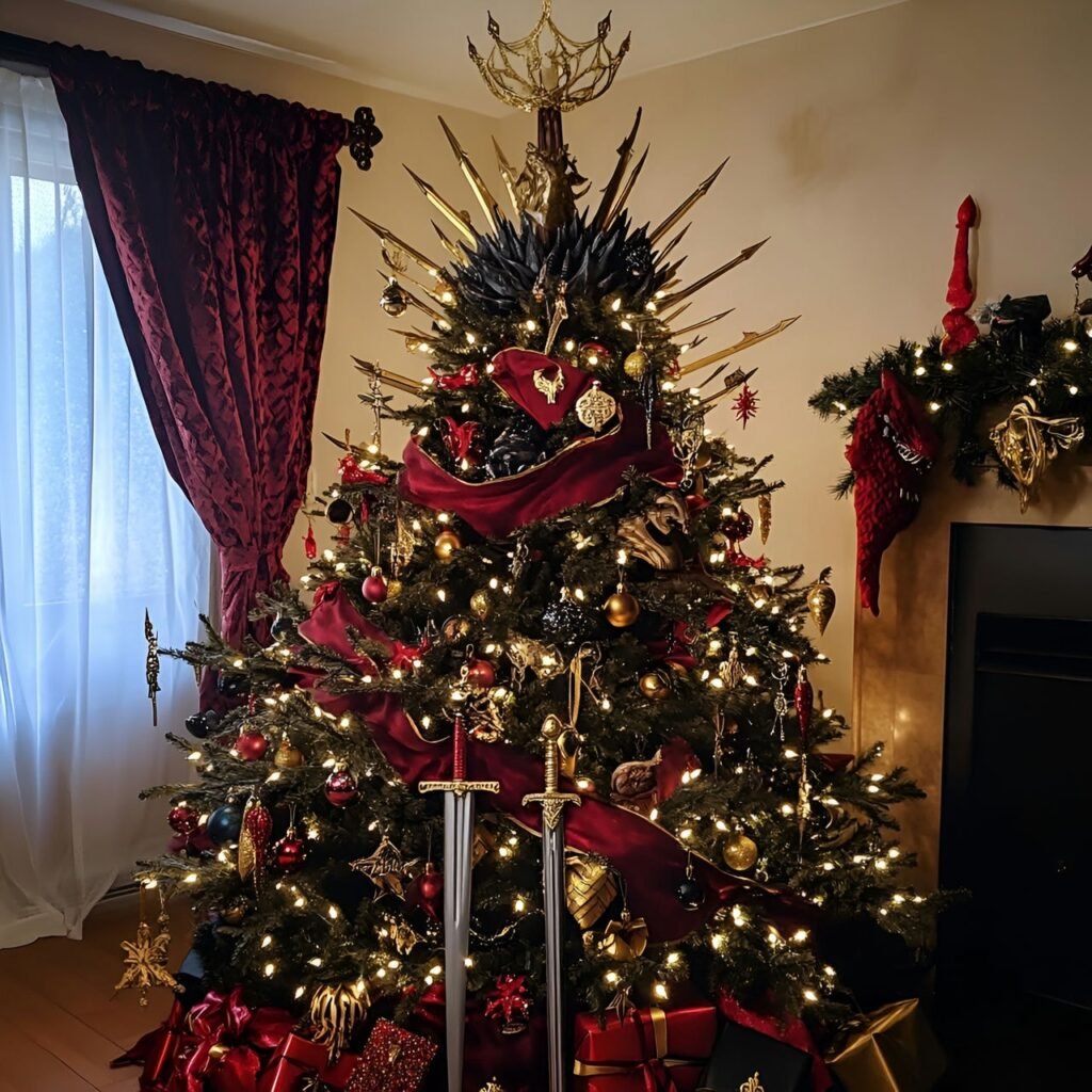 06. Game of Thrones Christmas Tree: Rule the Holidays with Westeros-Inspired Décor