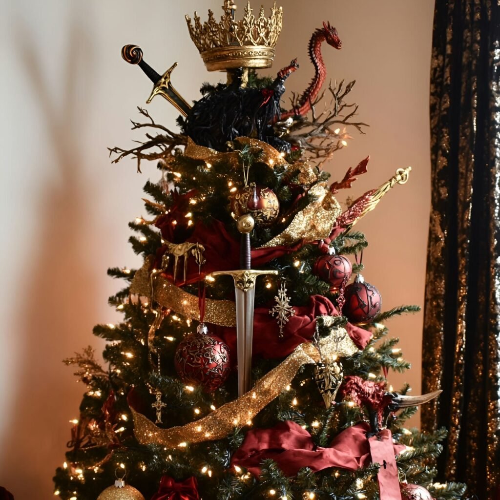 06. Game of Thrones Christmas Tree: Rule the Holidays with Westeros-Inspired Décor