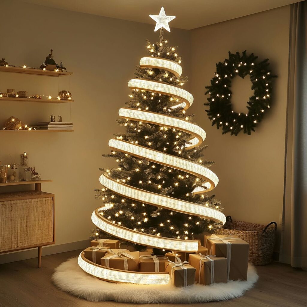 01. Starry Night Scandinavian Christmas Tree Lights