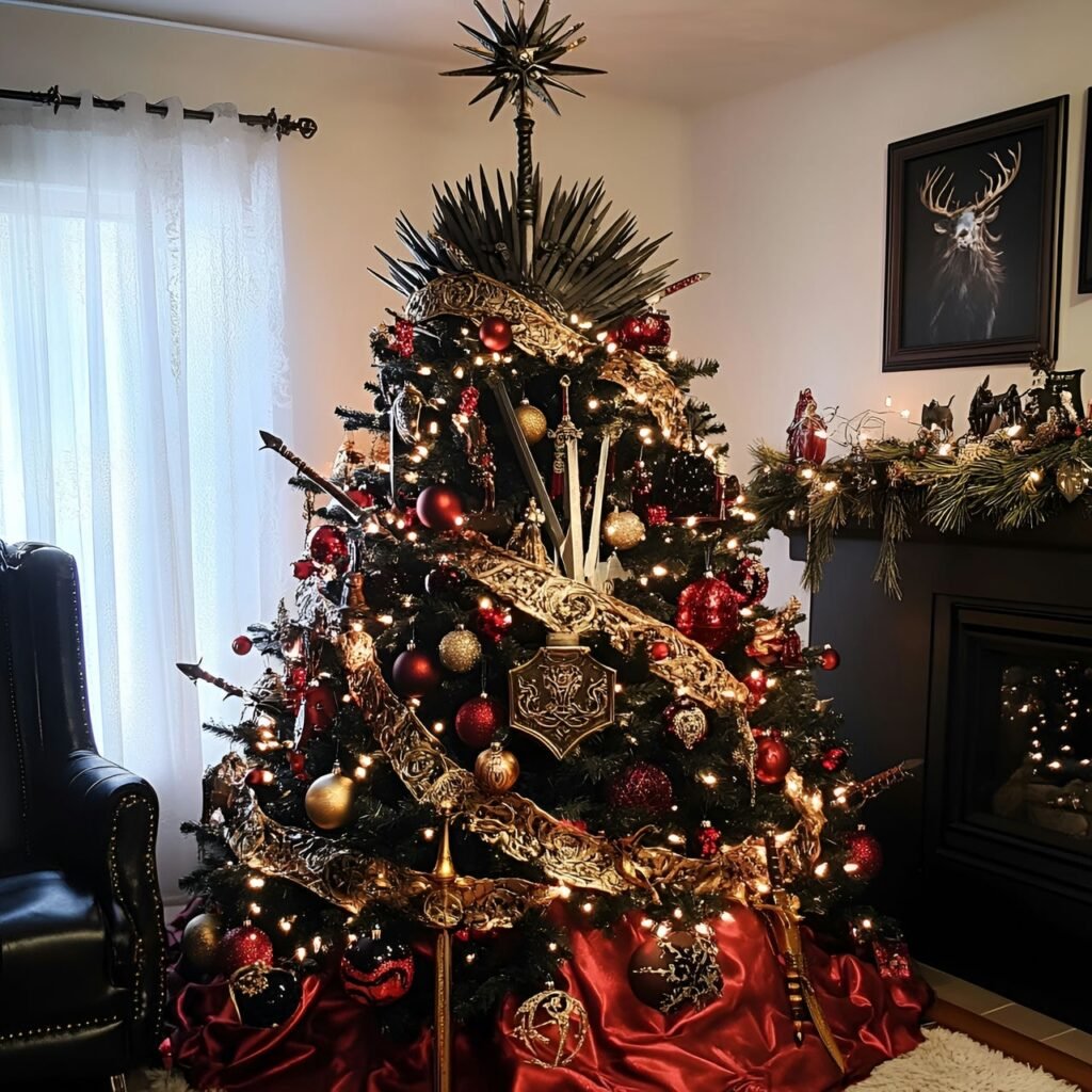 06. Game of Thrones Christmas Tree: Rule the Holidays with Westeros-Inspired Décor