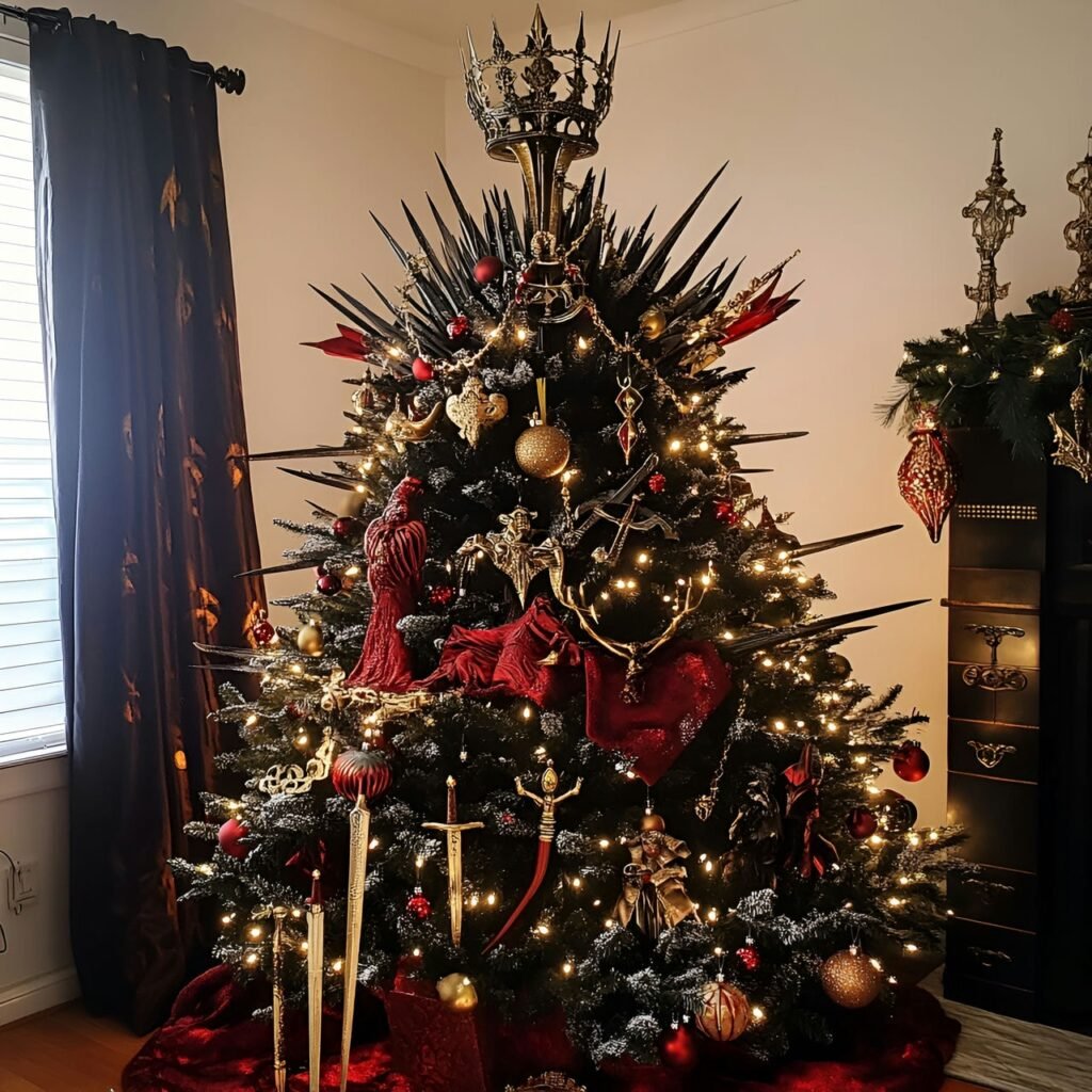 06. Game of Thrones Christmas Tree: Rule the Holidays with Westeros-Inspired Décor