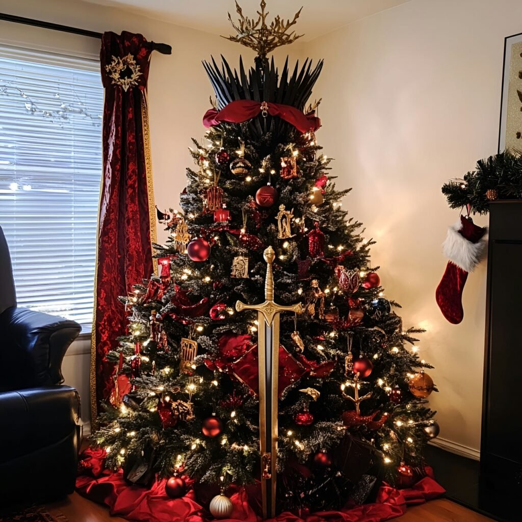 06. Game of Thrones Christmas Tree: Rule the Holidays with Westeros-Inspired Décor