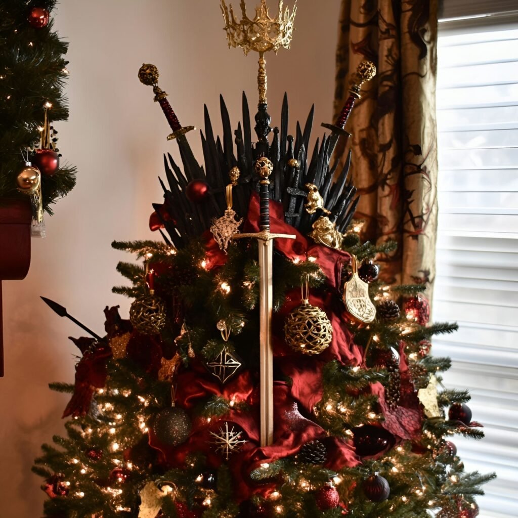 06. Game of Thrones Christmas Tree: Rule the Holidays with Westeros-Inspired Décor