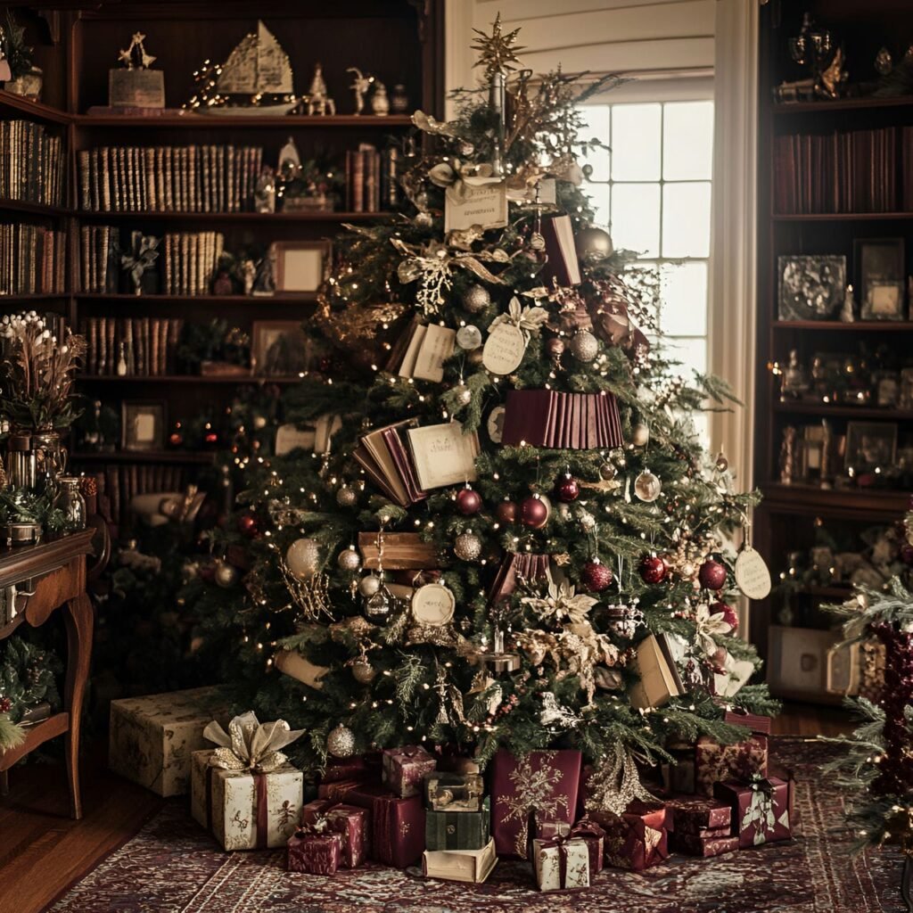 15. Classic Literature Christmas Tree: A Timeless Tribute to Literary Masterpieces