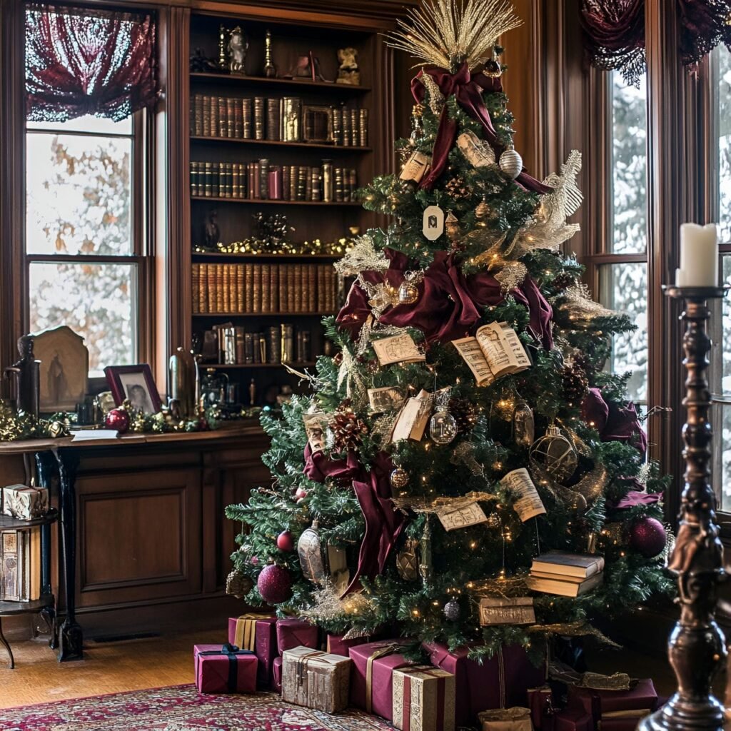 15. Classic Literature Christmas Tree: A Timeless Tribute to Literary Masterpieces