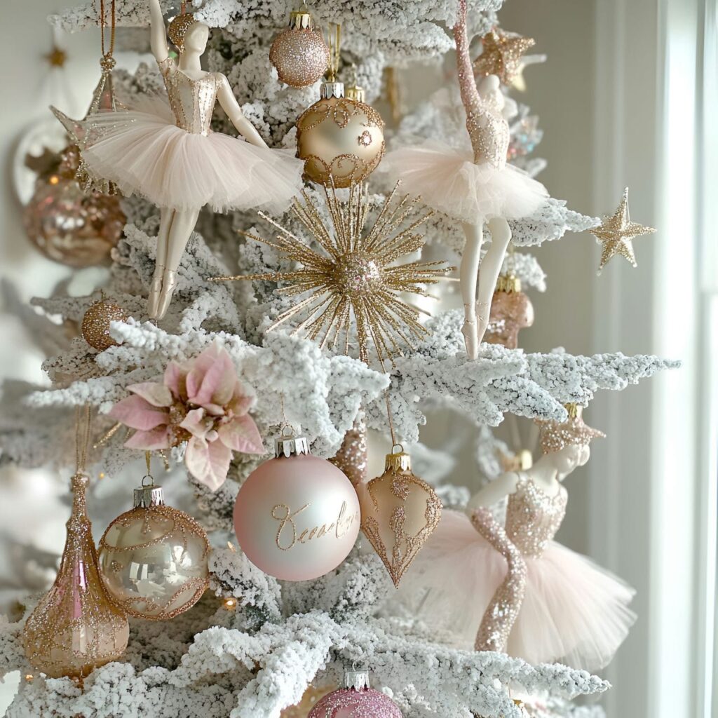 14. Ballet-Themed Christmas Tree: Graceful and Elegant Holiday Décor