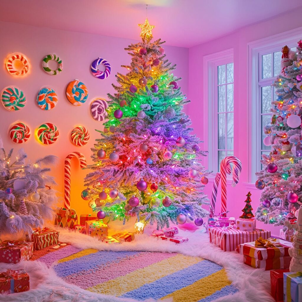 11. Whimsical Candyland with Playful Candy-Inspired Décor