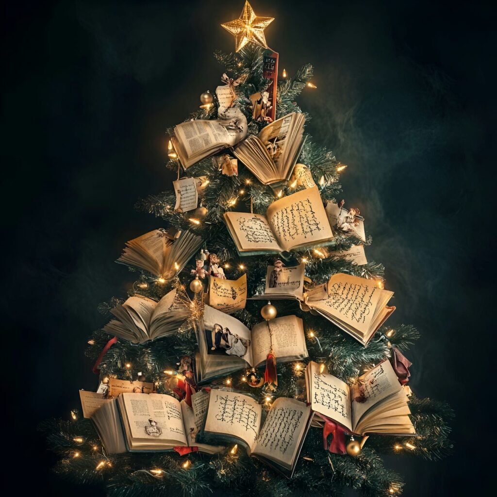 15. Classic Literature Christmas Tree: A Timeless Tribute to Literary Masterpieces