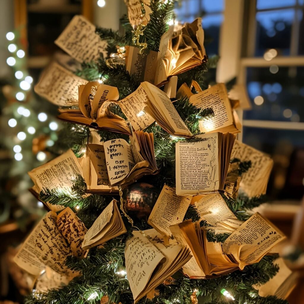 15. Classic Literature Christmas Tree: A Timeless Tribute to Literary Masterpieces