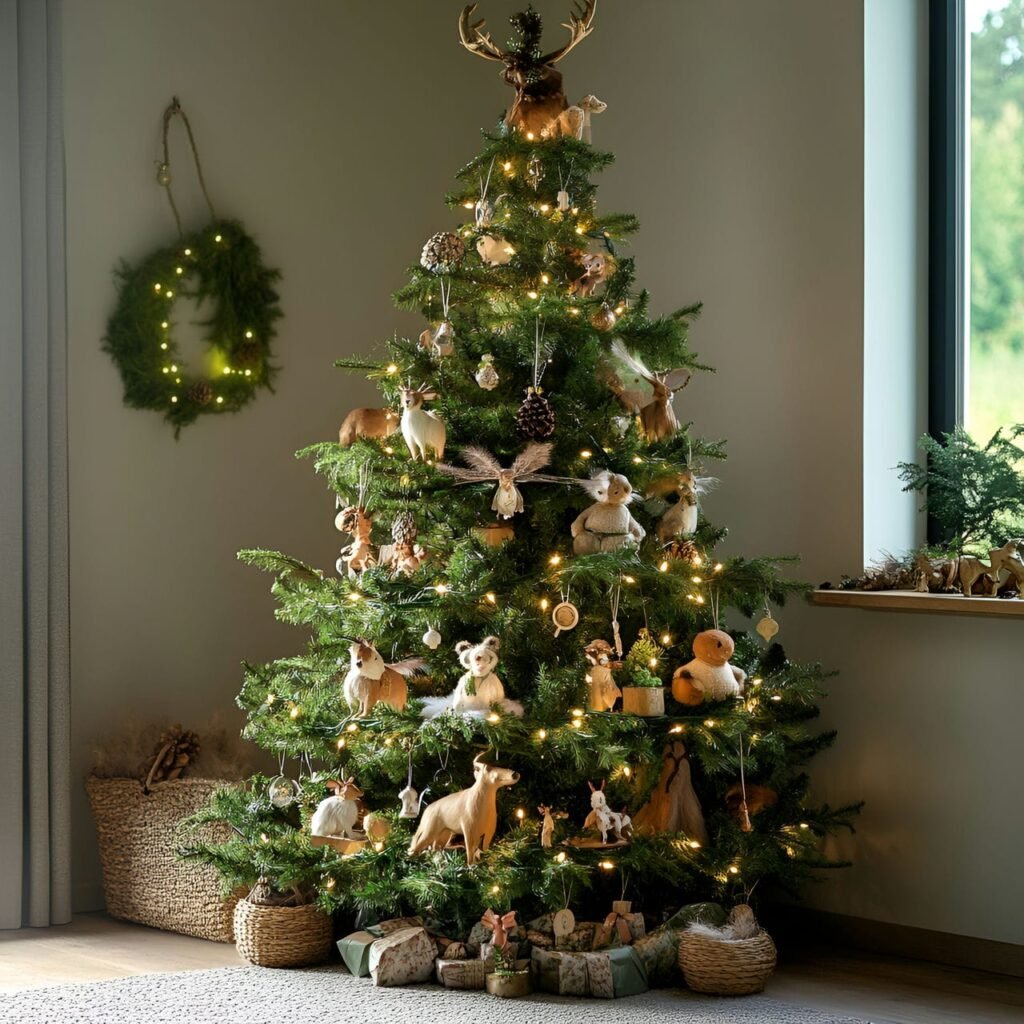 20. Woodland Fairy Tree with Enchanted Forest Animals and Fairies