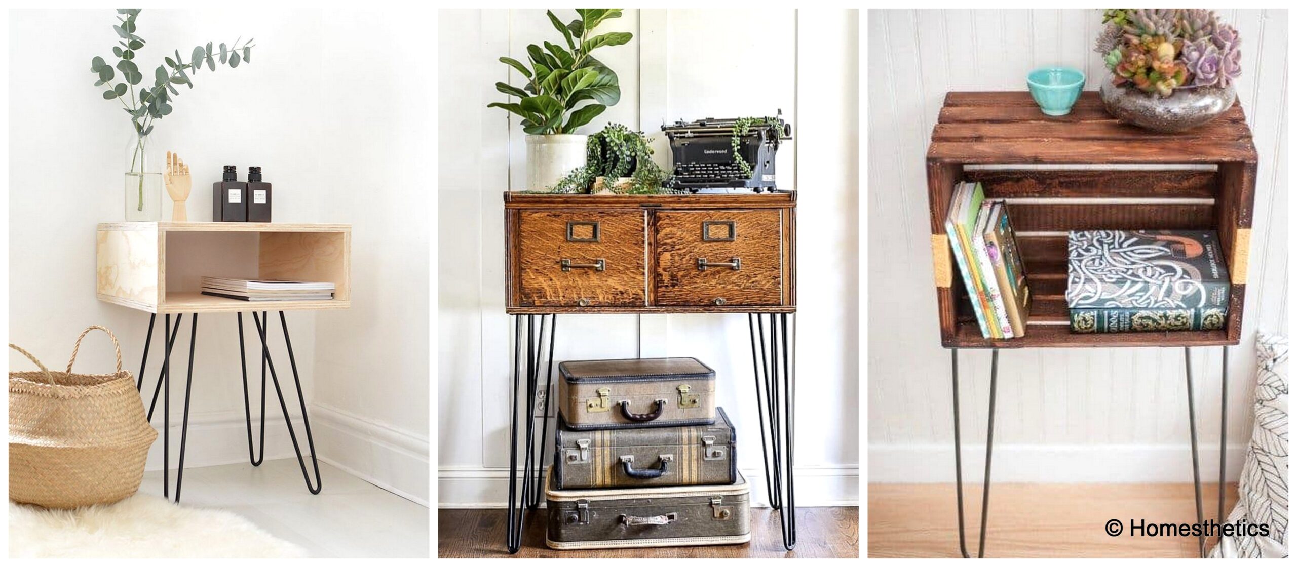 DIY Hairpin Leg Nightstand Ideas 3 scaled